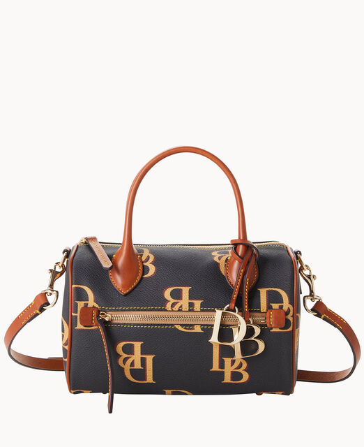 Monogram Barrel Satchel
