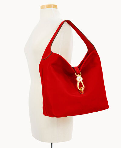 Florentine Logo Lock Shoulder Bag