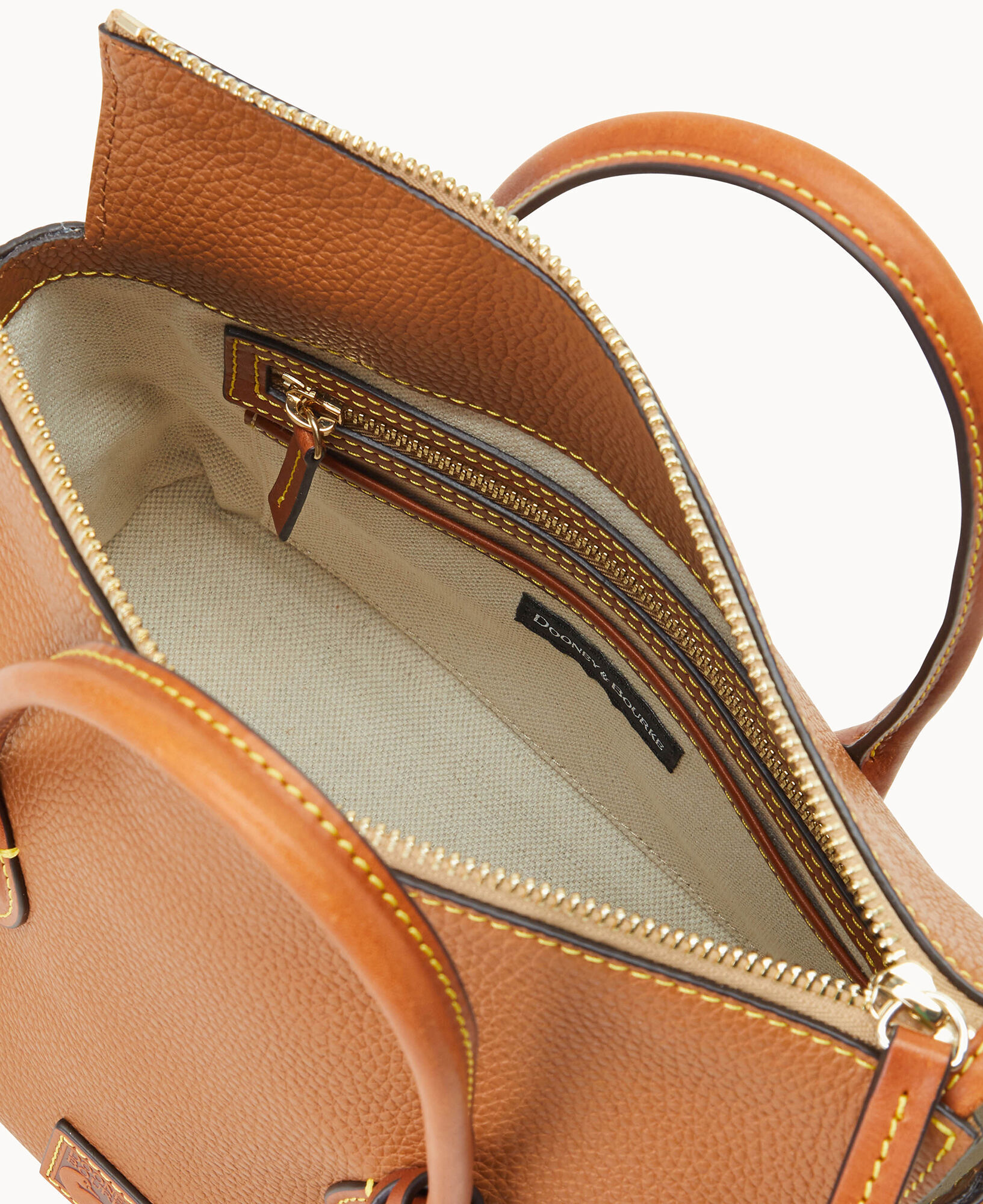 Dooney & Bourke Handbag, Pebble Grain Drawstring - Bark: Handbags