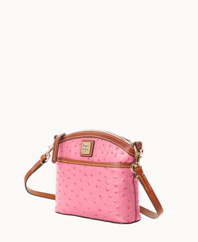 Ostrich Domed Crossbody