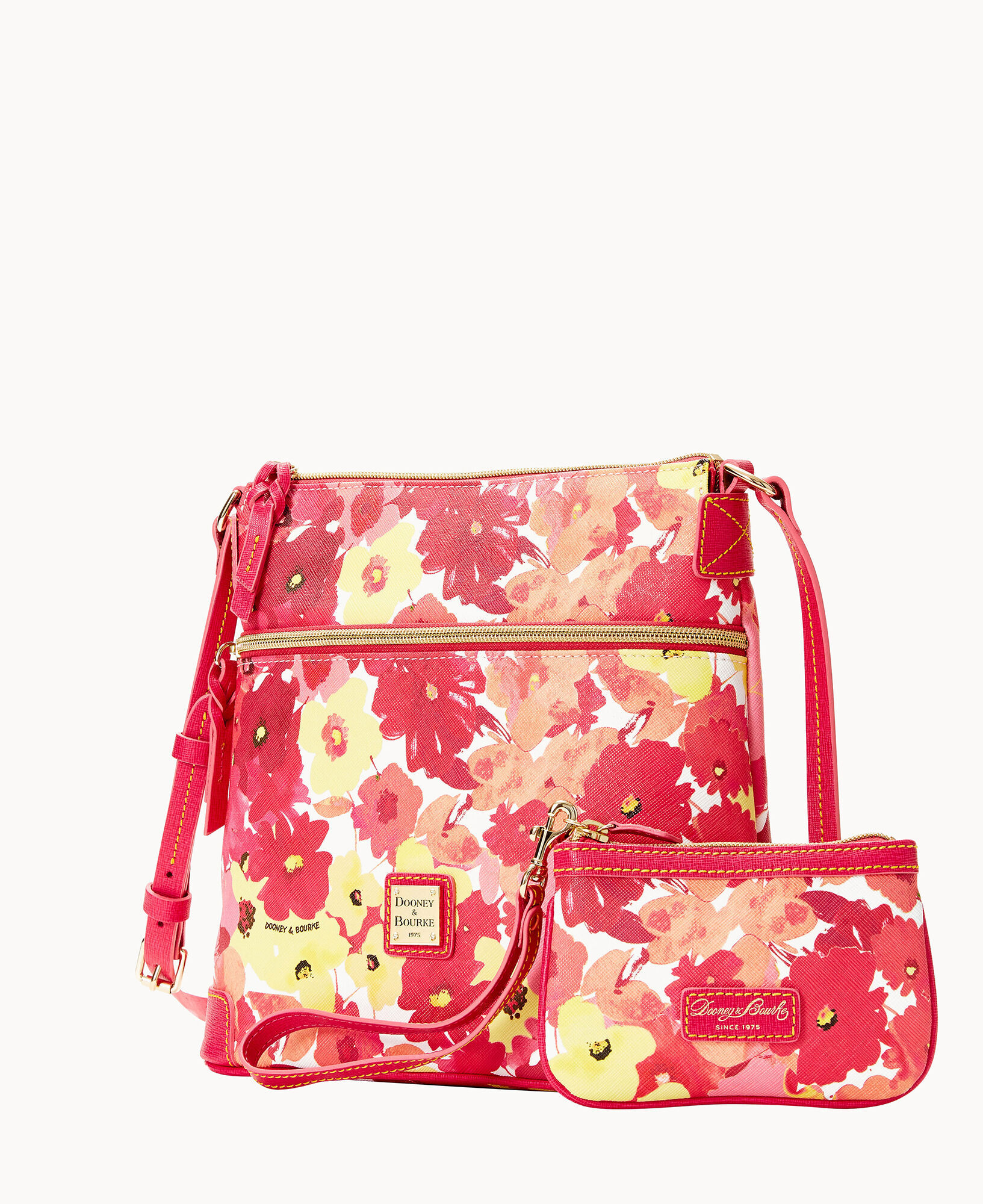 Dooney Bourke Somerset Watercolor Crossbody Med Wristlet