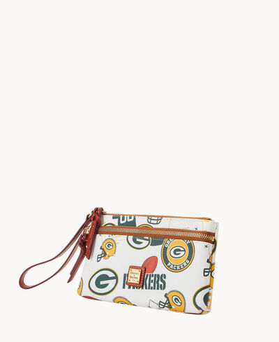 NFL Packers Double Zip Wristlet