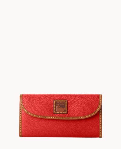 Pebble Grain Continental Clutch