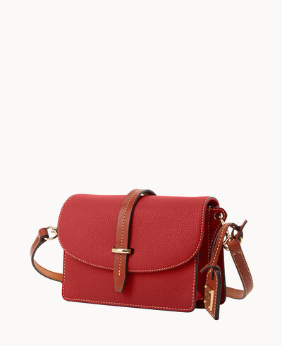 Pebble Grain Small Flap Crossbody