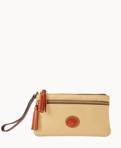 Nylon Double Zip Wristlet