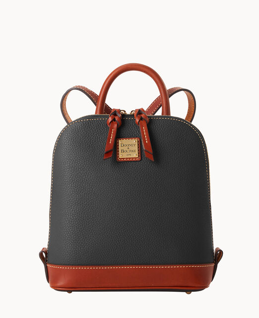 Pebble Grain Small Zip Pod Backpack