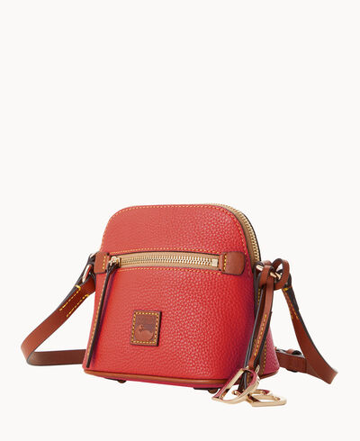 Pebble Grain Mini Domed Crossbody