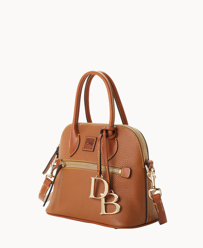 Pebble Grain Small Domed Satchel