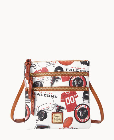 NFL Falcons North South Triple Zip Crossbody