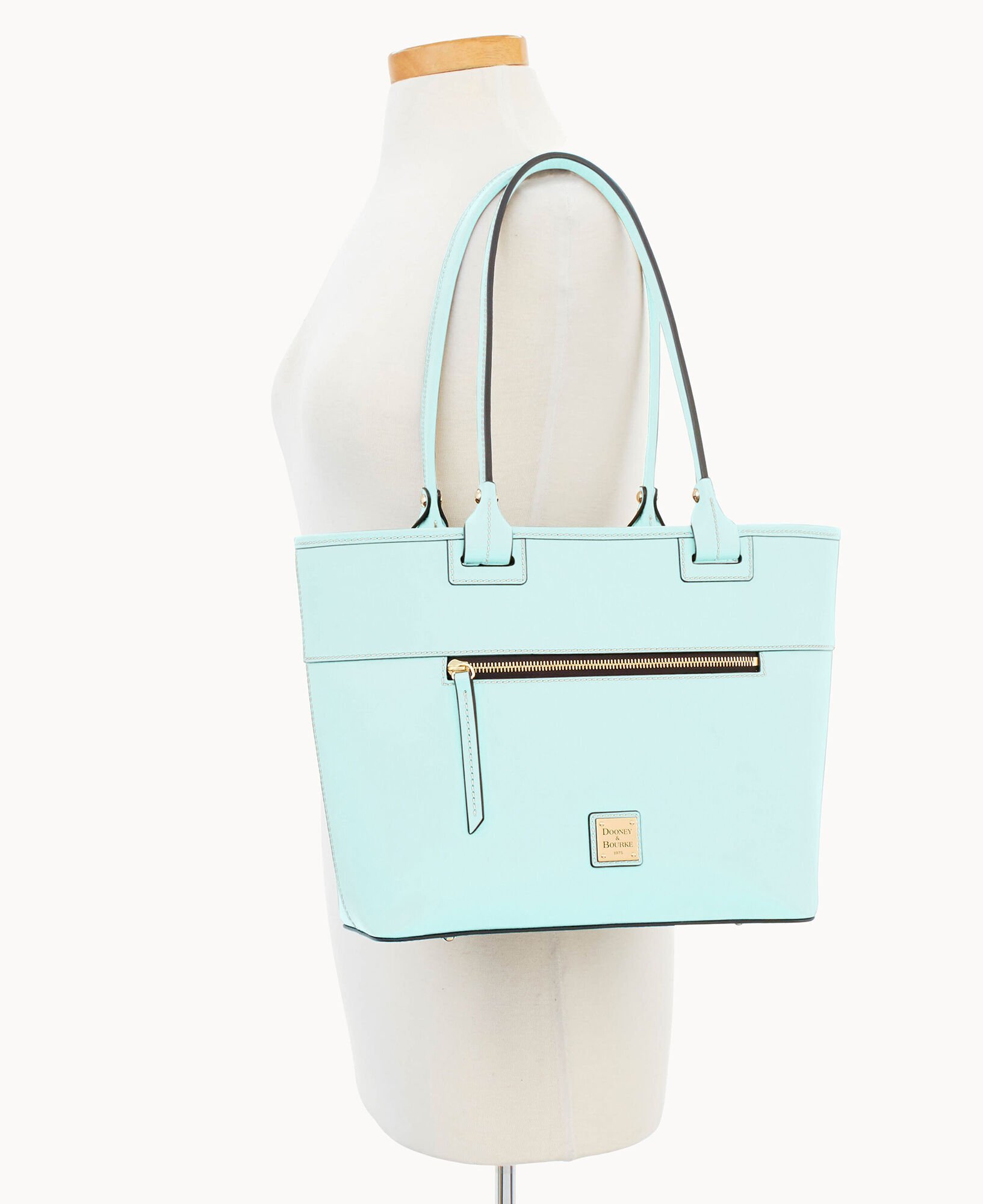 Dooney & bourke beacon vachetta leather zip discount tote