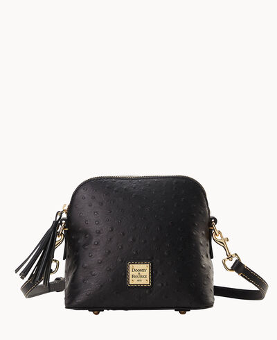 Ostrich Domed Crossbody