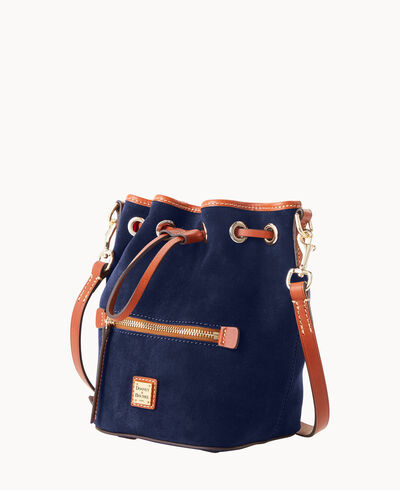 Suede Small Drawstring Crossbody