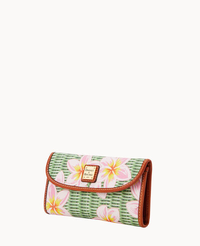 Plumeria Continental Clutch