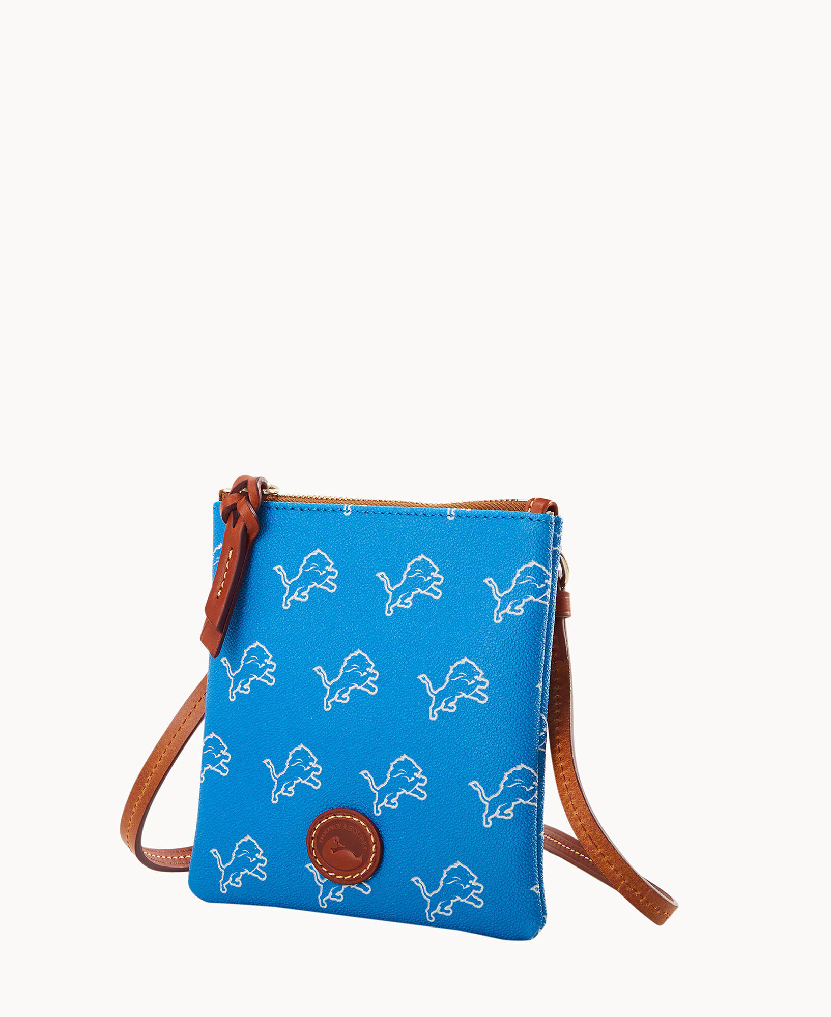 Dooney Bourke NFL Lions Small North South Top Zip Crossbody