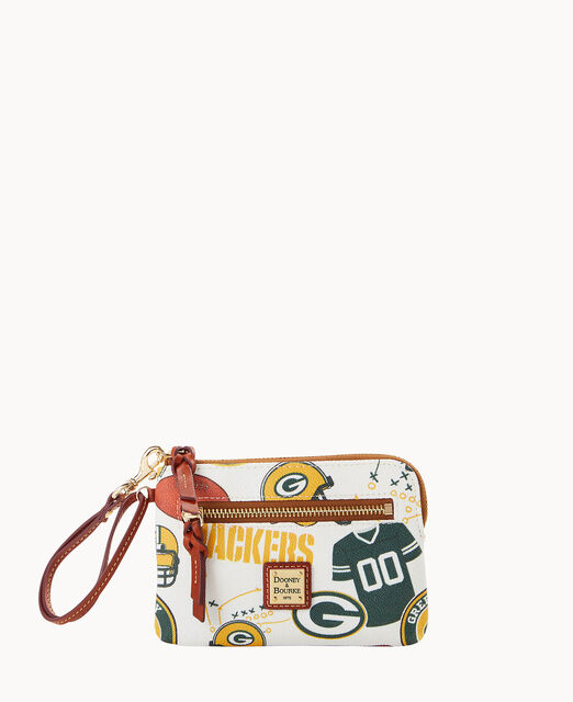 NFL Packers Zip Around Wristlet