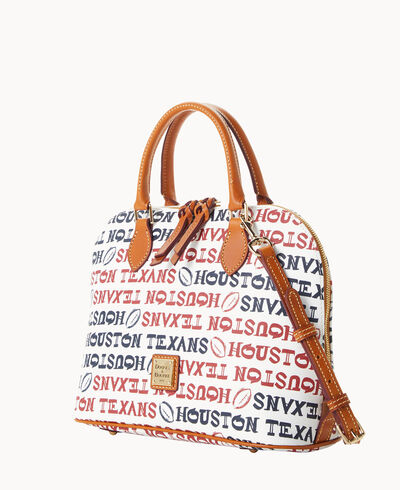 NFL Texans Zip Zip Satchel