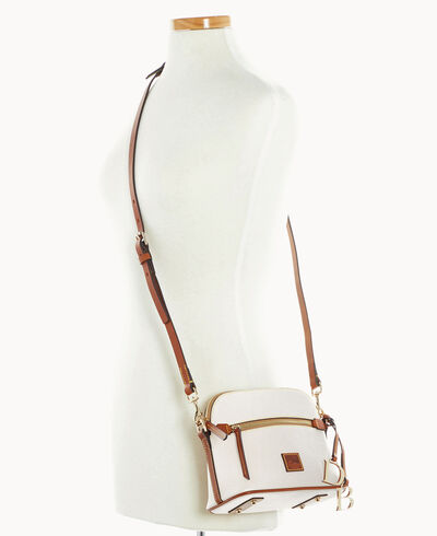 Pebble Grain Domed Crossbody