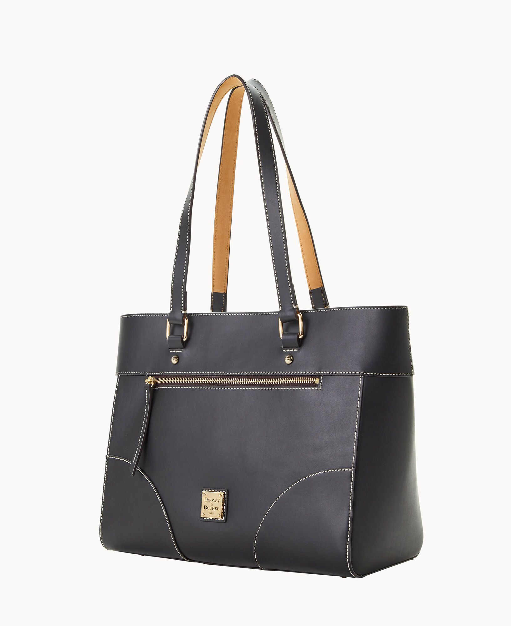 Dooney and bourke beacon vachetta leather zip tote new arrivals