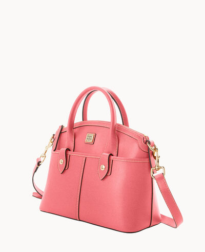 Saffiano Domed Satchel