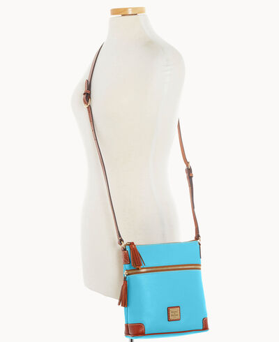 Pebble Grain Small Tassel Crossbody