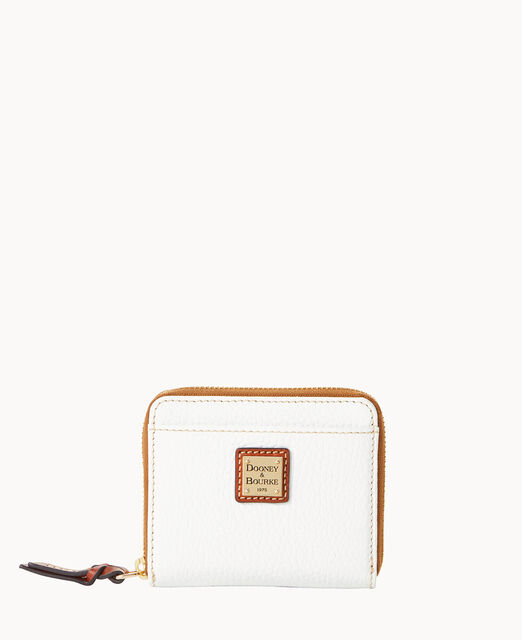 Pebble Grain Small Zip Around Wallet