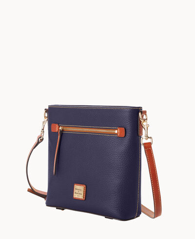 Pebble Grain Zip Crossbody