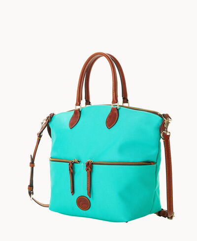 Nylon Large Pocket Satchel