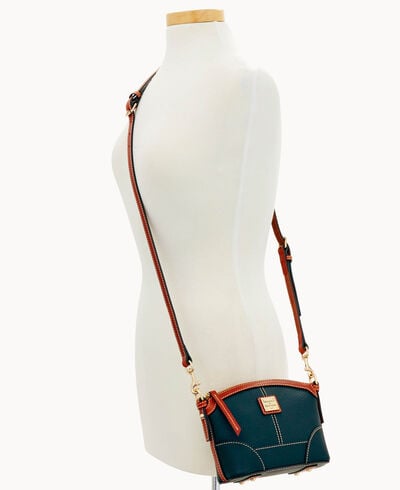 Pebble Grain Mini Domed Crossbody