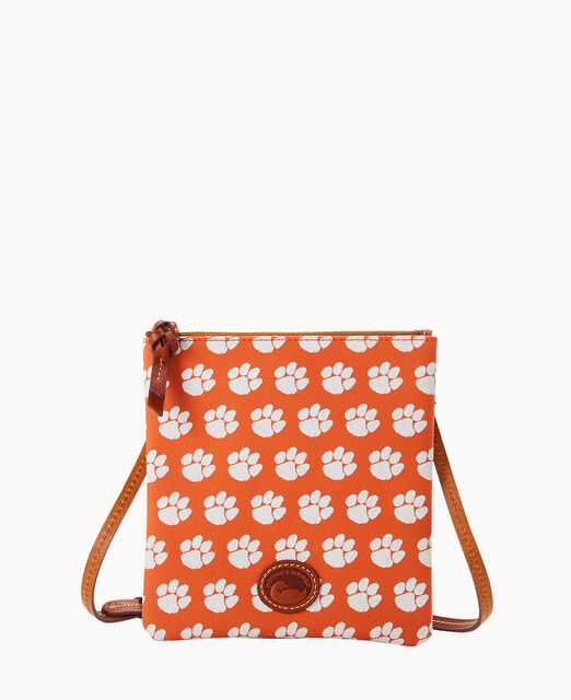 Collegiate Clemson University North South Top Zip Crossbody