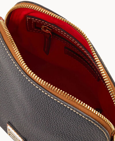 Pebble Grain Domed Crossbody