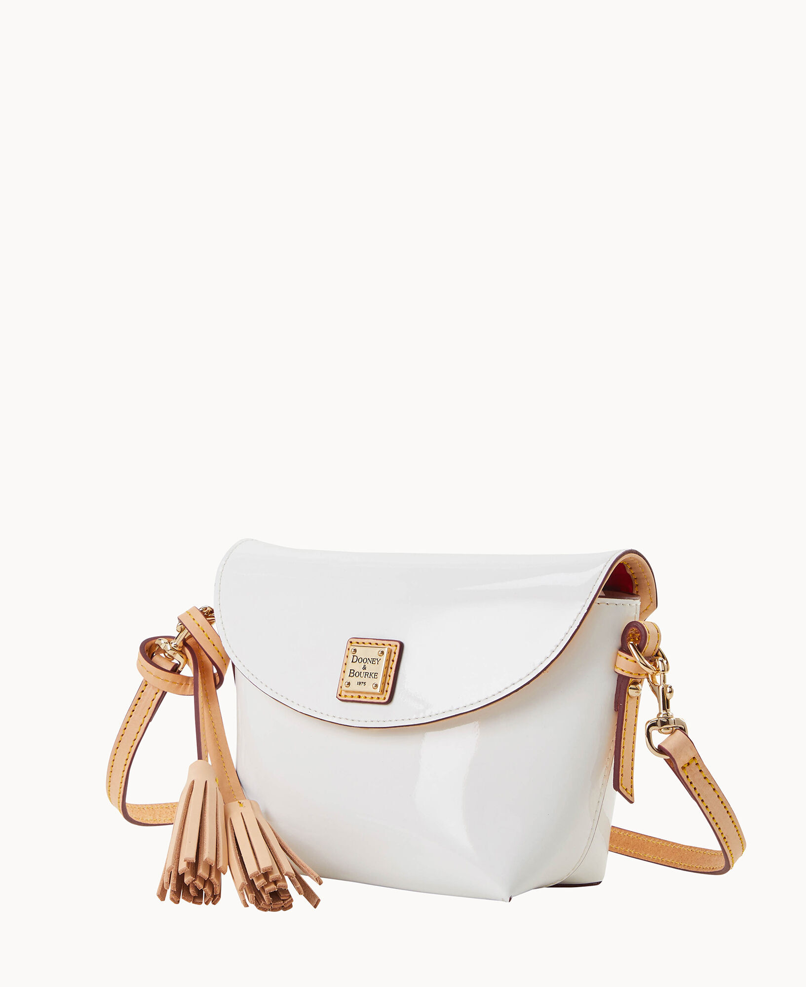Patent Crossbody Saddle Bag