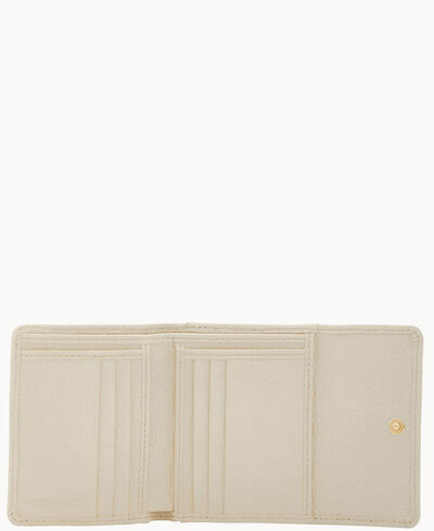 Pebble Grain Small Flap Credit Card Wallet