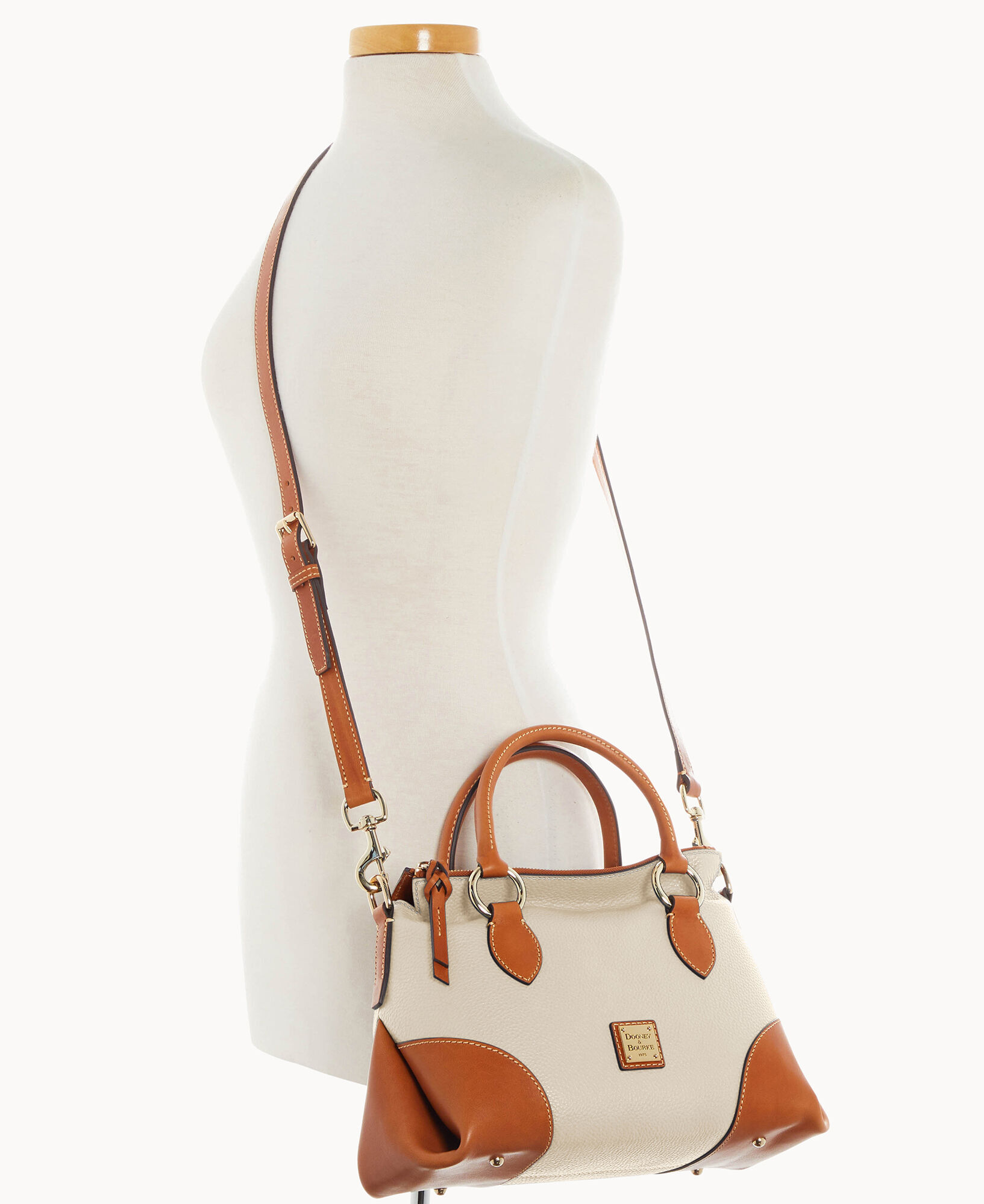 Dooney Bourke Pebble with Florentine Trim Satchel 30