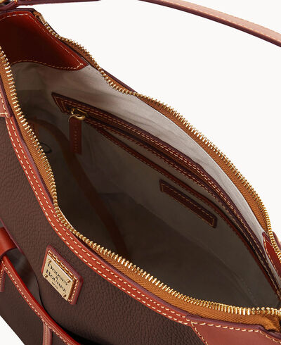 Pebble Grain Zip Hobo