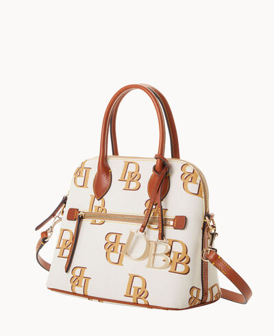 Monogram Domed Satchel