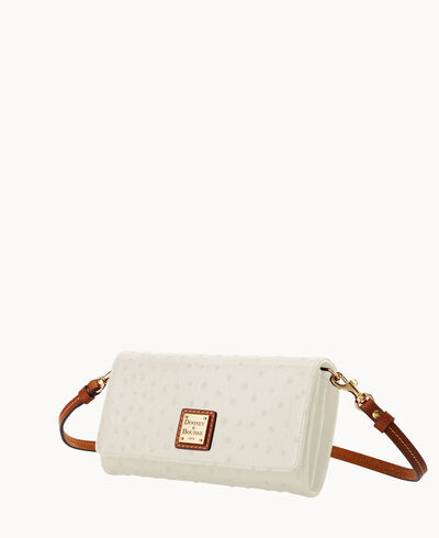 Ostrich Daphne Crossbody Wallet