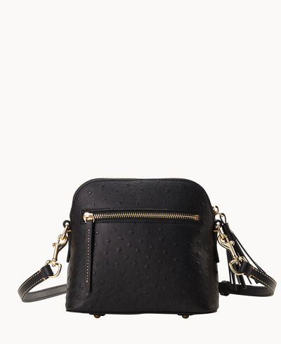 Ostrich Domed Crossbody