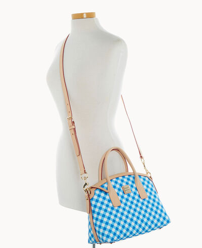 Gingham II Domed Satchel