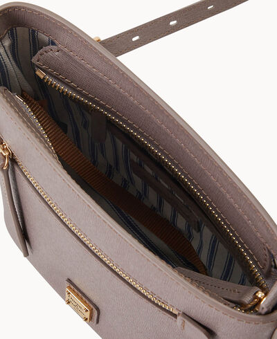 Saffiano Small Zip Crossbody