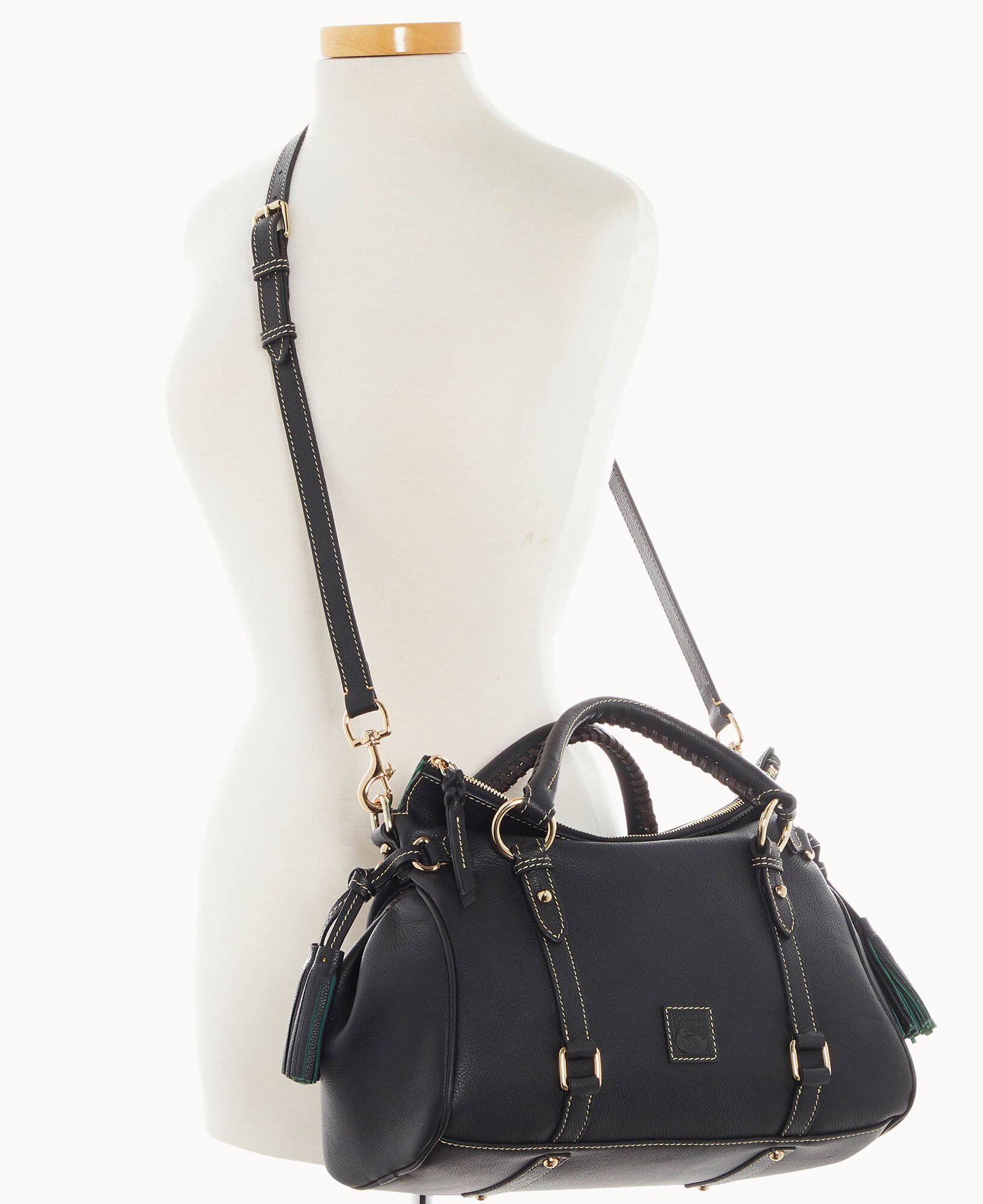 Dooney and bourke pebble leather satchel sales