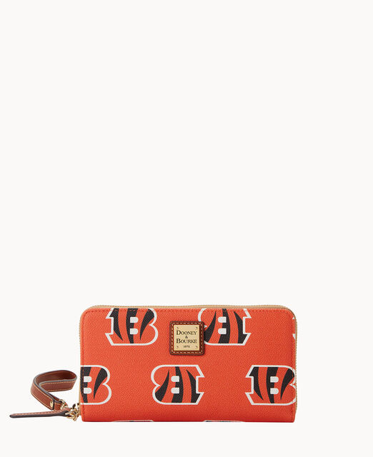 NFL Bengals Large Zip Around Wristlet