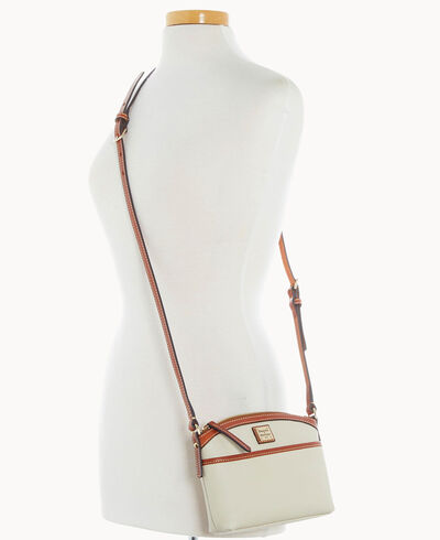 Pebble Grain Domed Crossbody