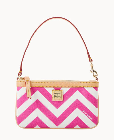 Chevron Large Slim Wristlet