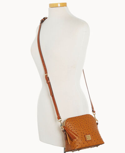 Ostrich Domed Crossbody
