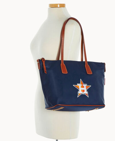 MLB Astros Top Zip Tote w ID Holder