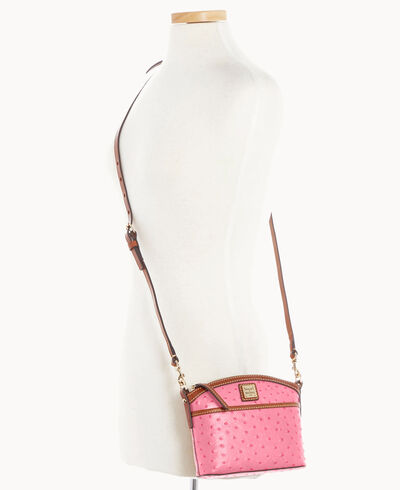 Ostrich Domed Crossbody