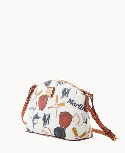 MLB Marlins Suki Crossbody Med Wristlet