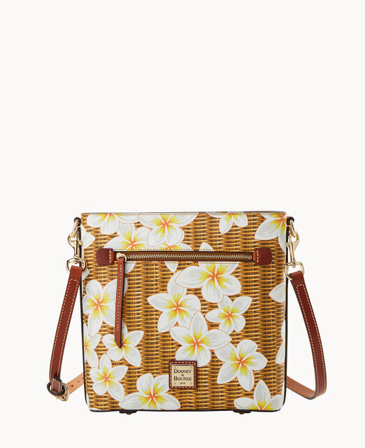 Plumeria Zip Crossbody