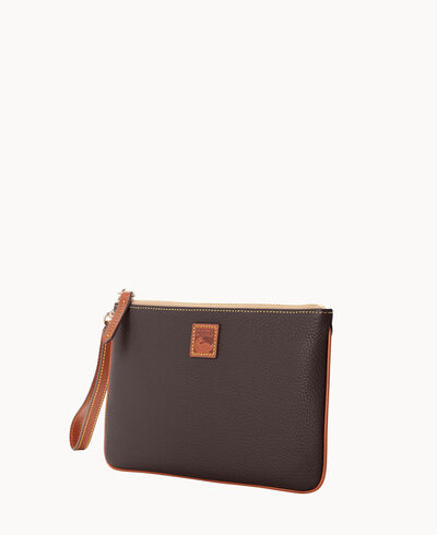Pebble Grain Large Wristlet