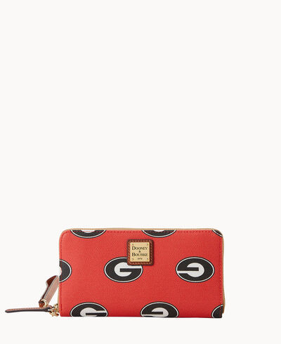 Collegiate University of Georgia Large Zip Around Wristlet